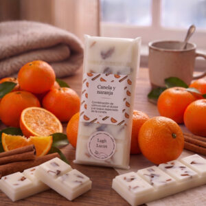 Tableta melt de Canela y naranja