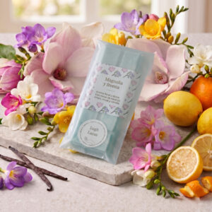 Tableta melt de Magnolia y freesia