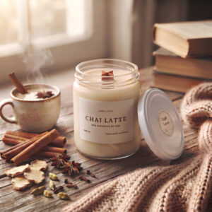 Vela de Chai Latte